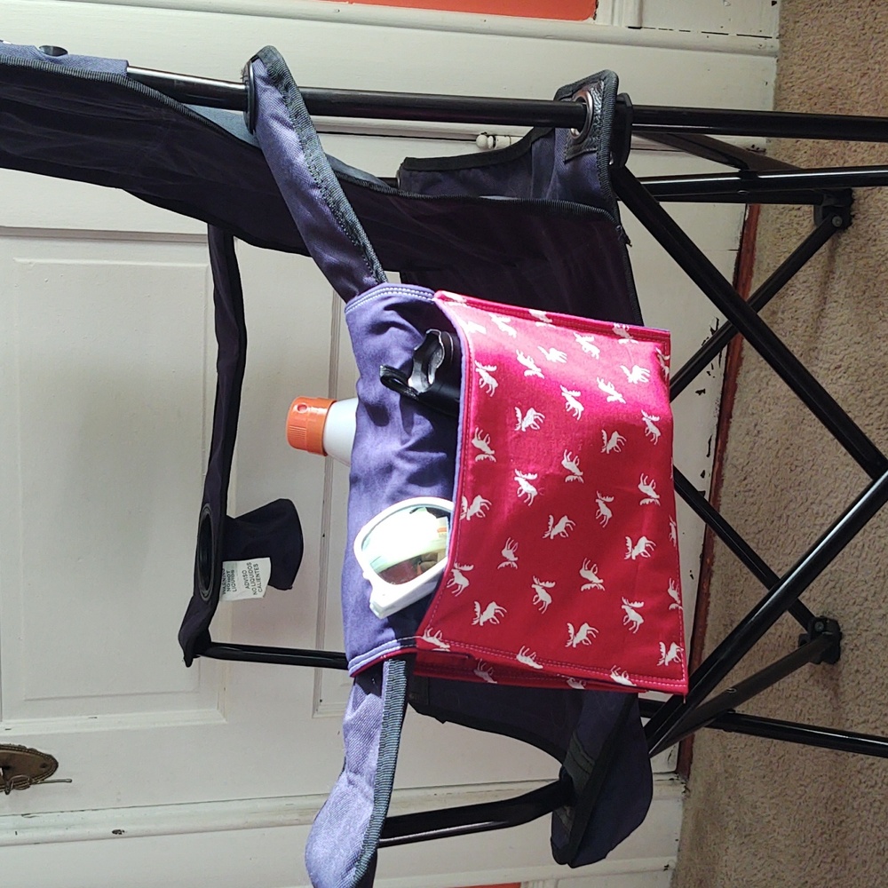 Camp Chair Caddy- handmade